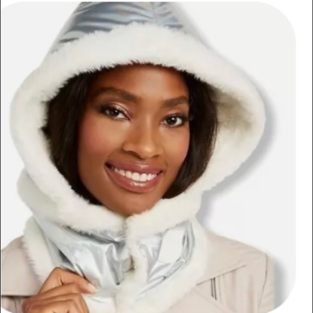 New with tags DKNY hood / winter hat